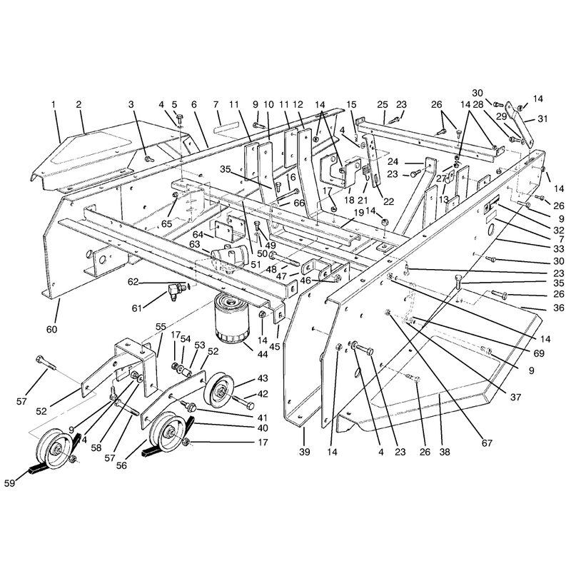 Frame and Jackshaft Assembly