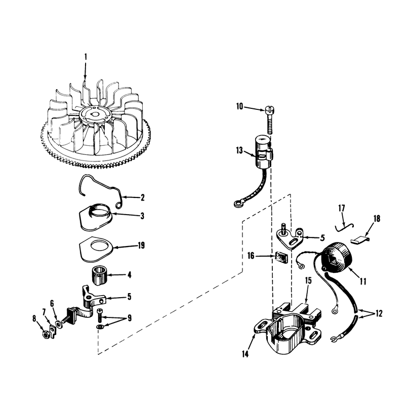 Magneto Assembly Model No. 610694a