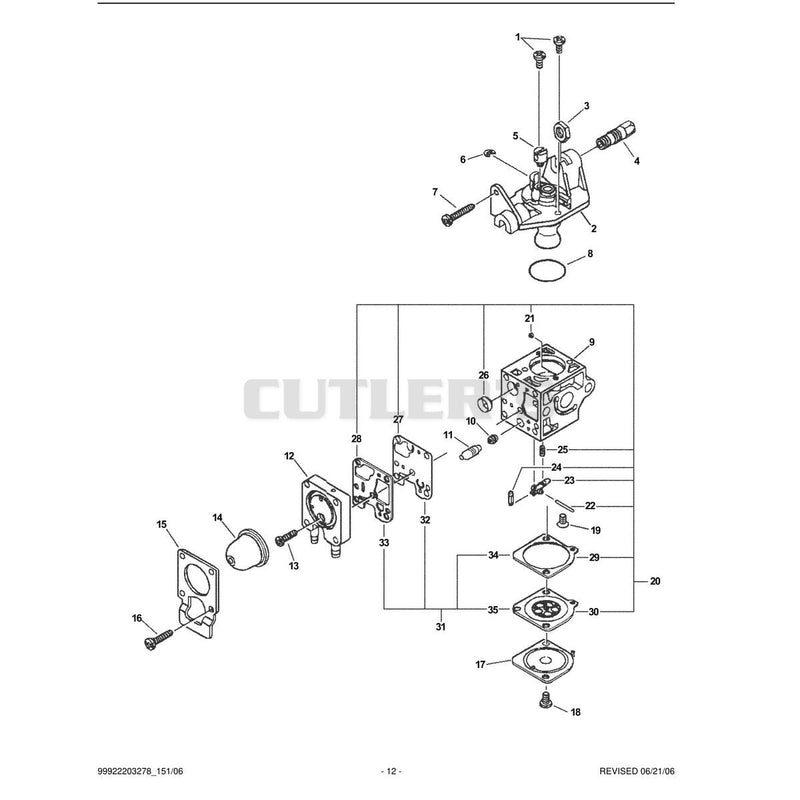 Carburetor - RB-K66B 06001001 - 06005855