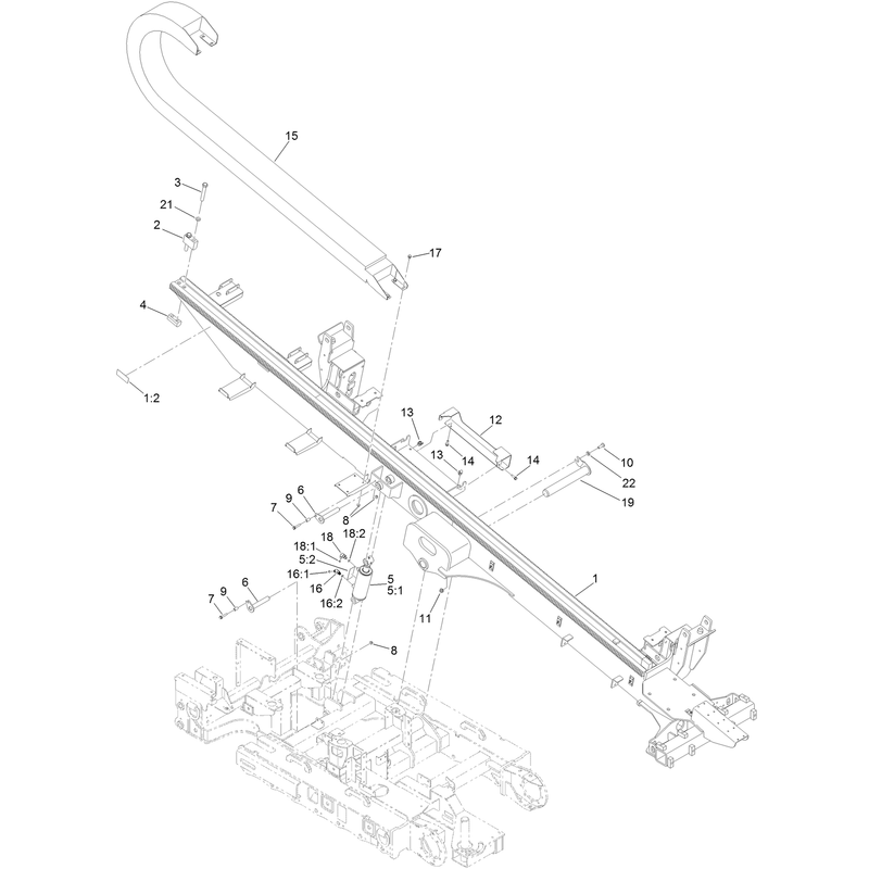 Thrust Frame Hose Carrier Assembly