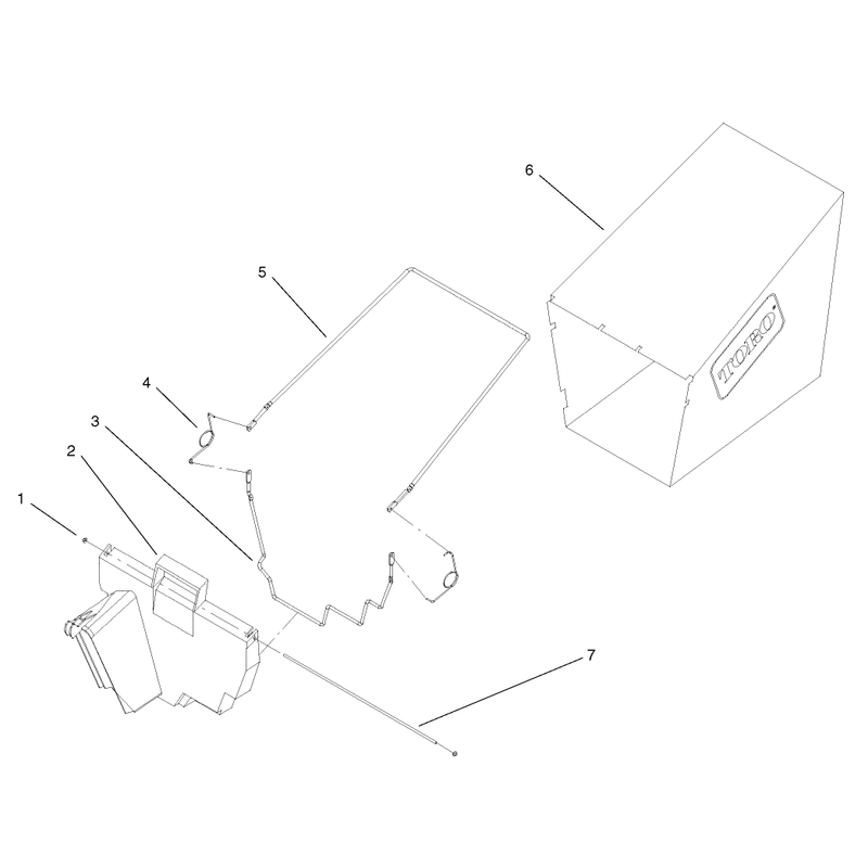 Rear Grass Bag Assembly No 11-0189