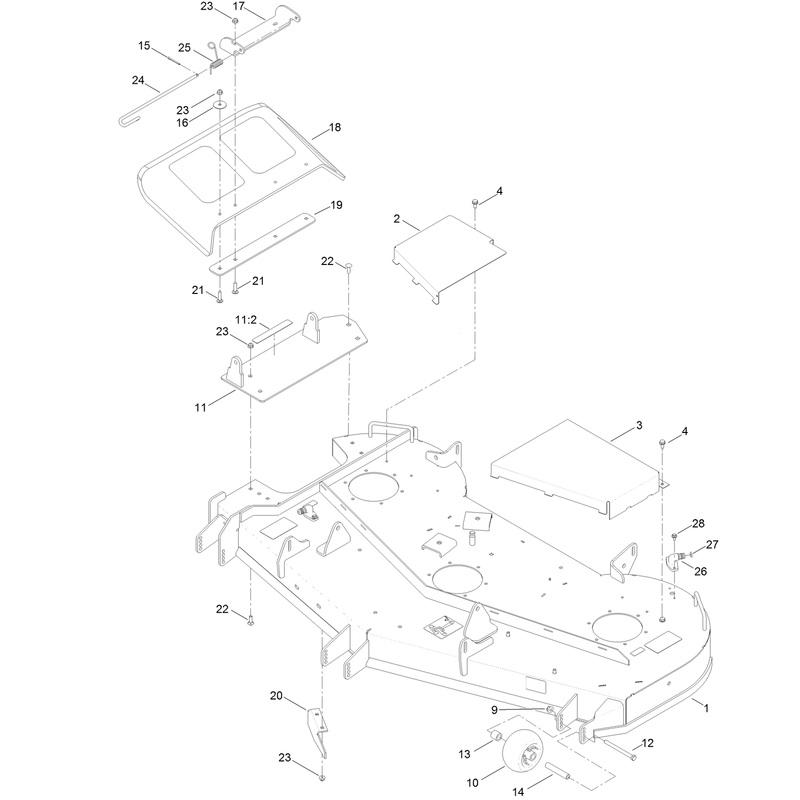 54 Inch Deck Assembly