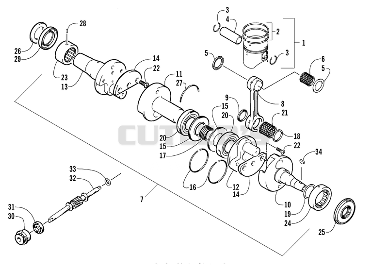 PISTON AND CRANKSHAFT [80359]