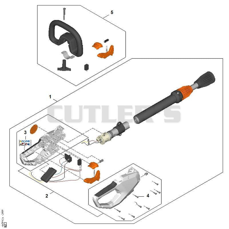 Drive tube assembly, Control handle