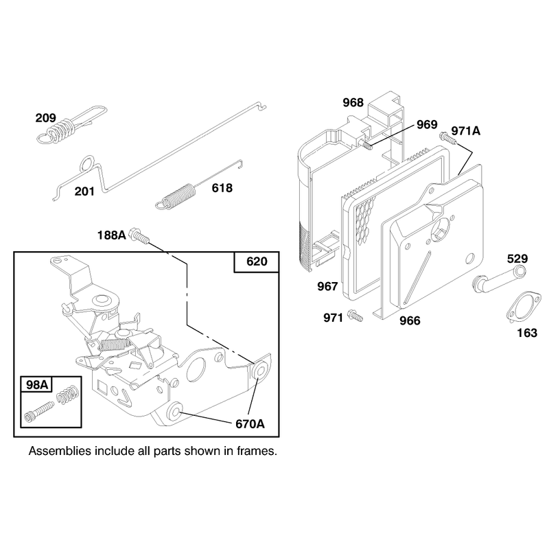 Engine Briggs and Stratton Model 124702-3115-01