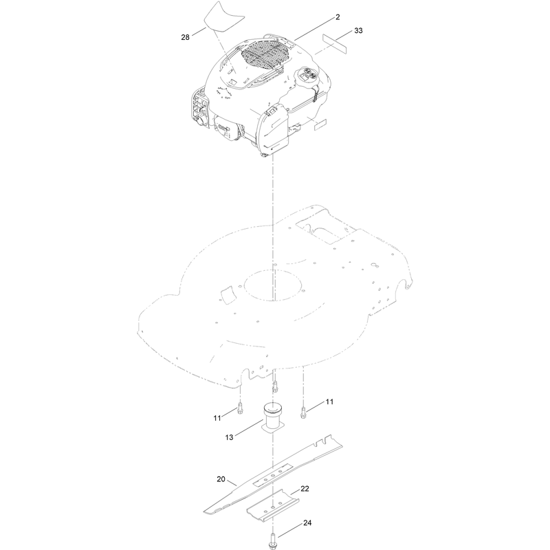Engine and Blade Assembly