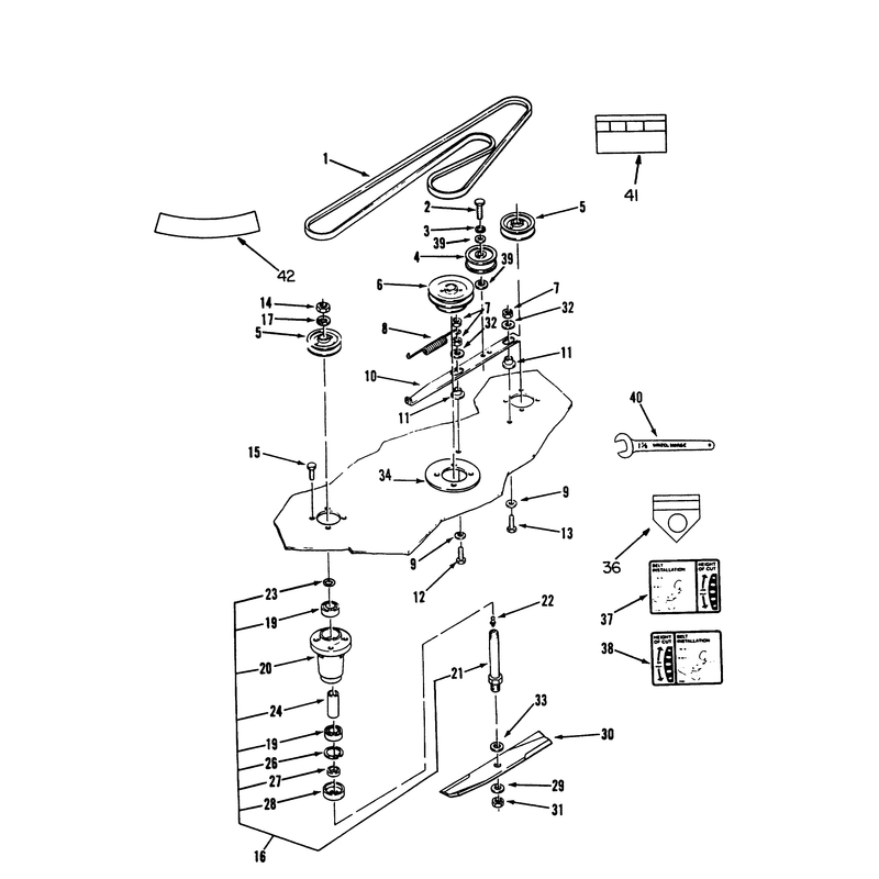 Belt & Spindle Assembly