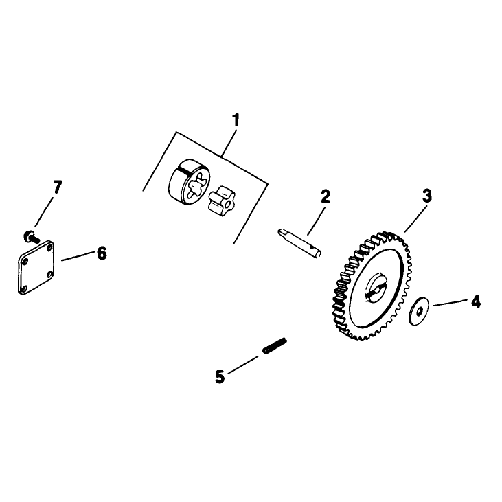 Oil Pump Engine Kohler Model No M18qs-24615 Continued