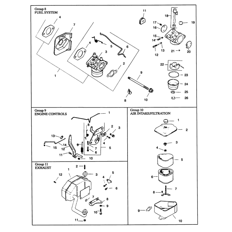 Engine Kohler Model No Cv14 T 1412continued