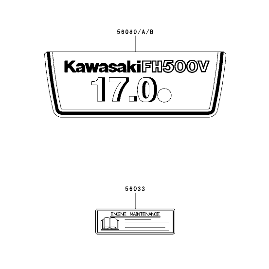 Label Assembly Kawasaki FH500V-ES10