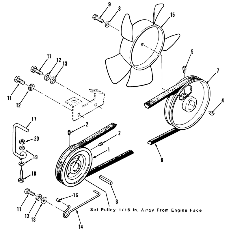 Drive Belt And Pulleys