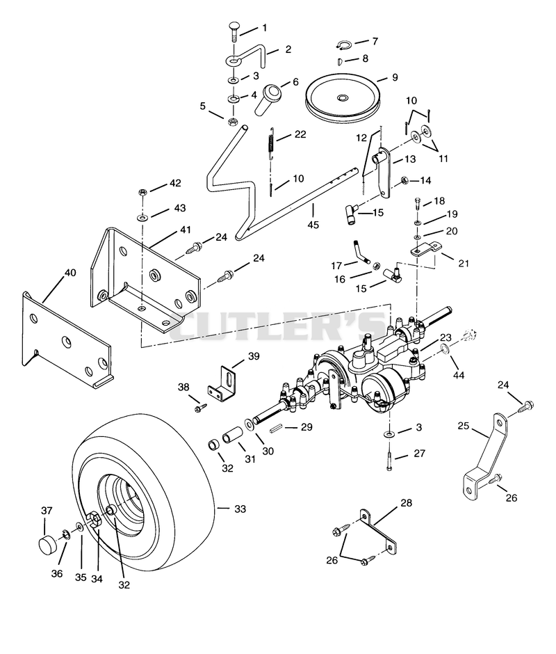 Rear Wheel & Gear Drive