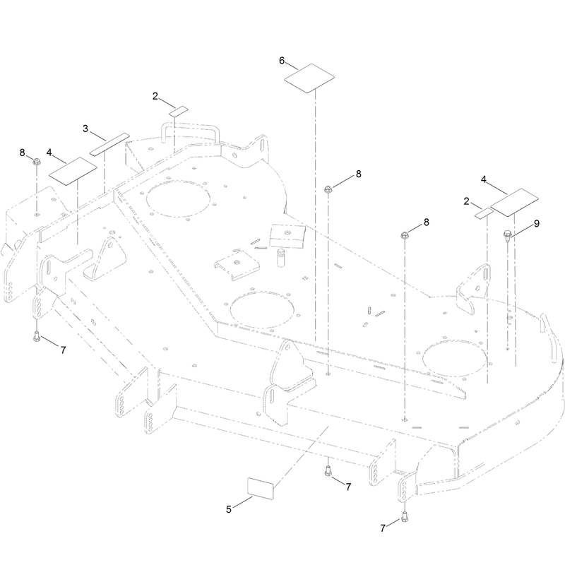 54 Inch Deck and Decal Assembly No. 131-4141