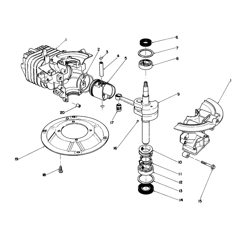 Engine Assembly Model No 47pj8