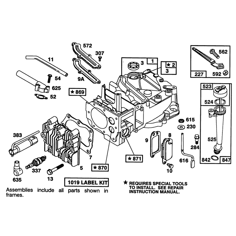 Engine Briggs and Stratton Model 122702-3171-01