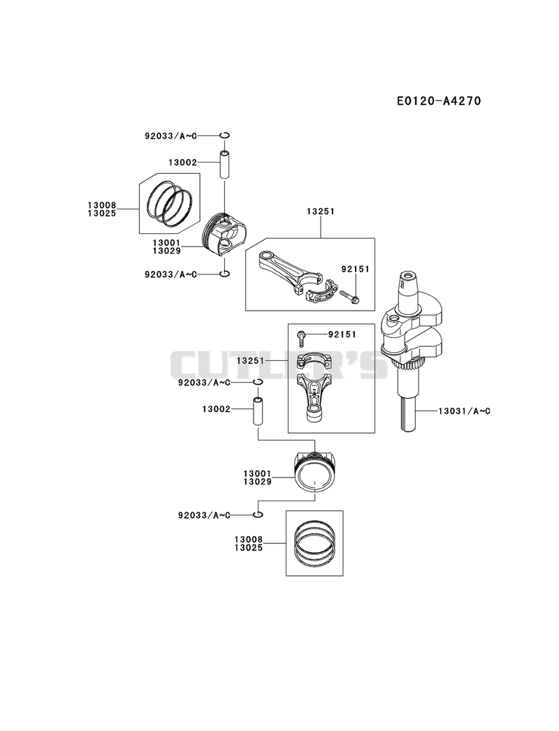 PISTON/CRANKSHAFT