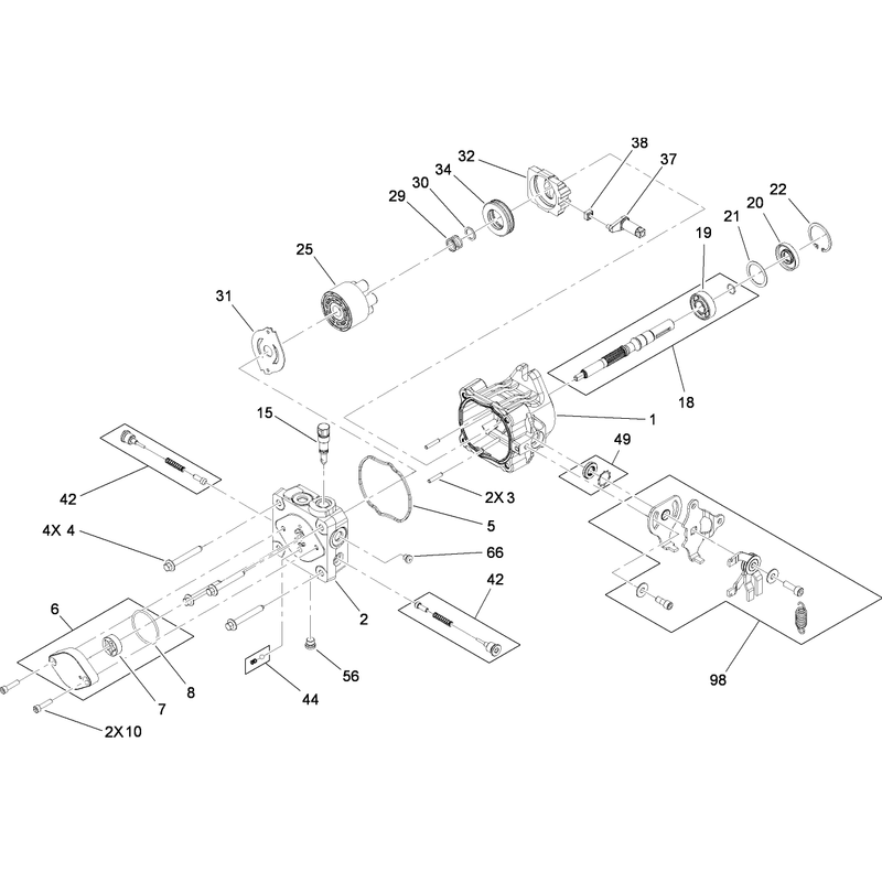 Hydraulic Pump Assembly No. 115-4480