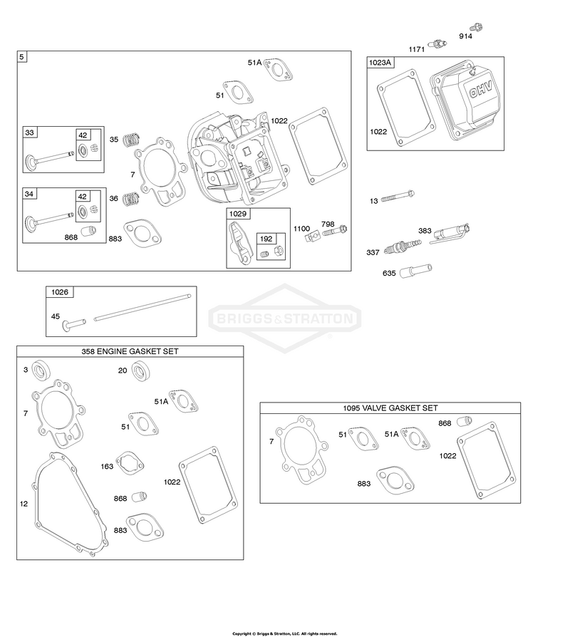 Cylinder Head, Gasket Set - Engine, Gasket Set - Valve, Valves