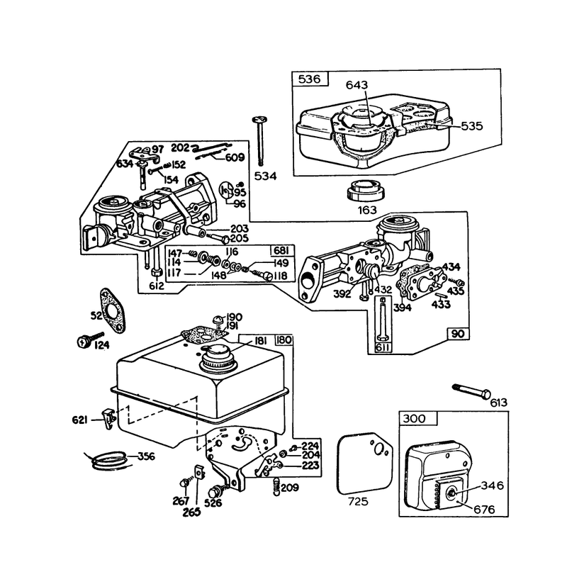Engine Briggs & Stratton Model 130292-1671-02 (continued)