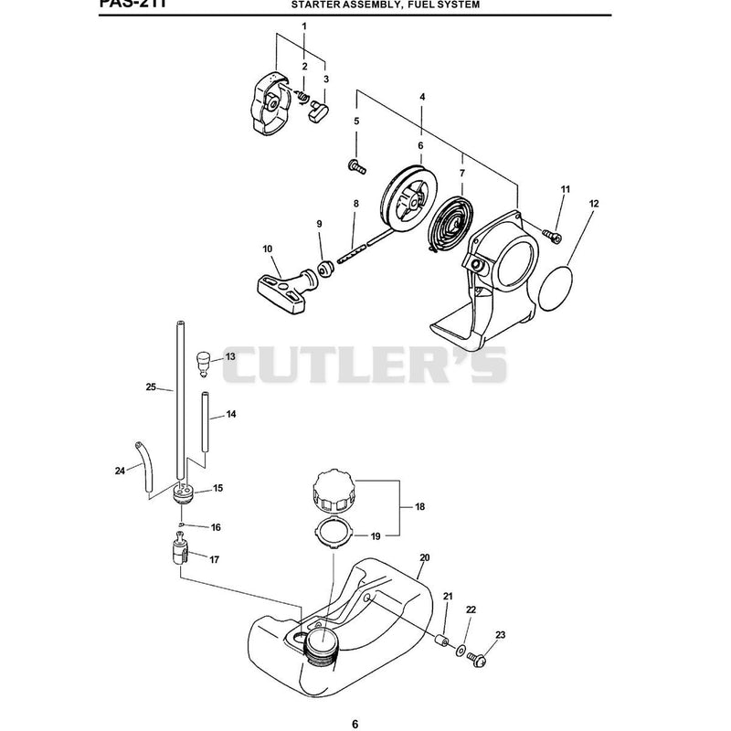 Starter Assembly, Fuel System