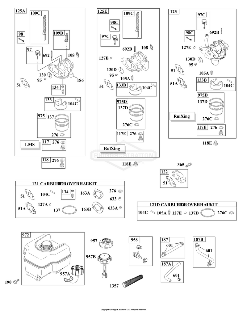 Carburetor, Fuel Supply