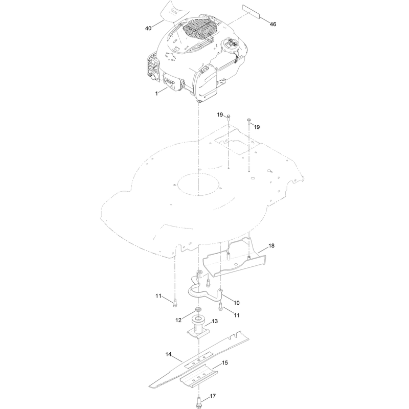 Engine and Blade Assembly