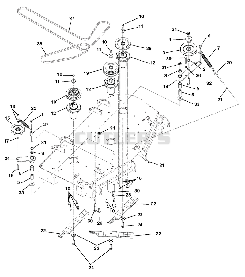 Belts, Spindles, Idlers And Blades