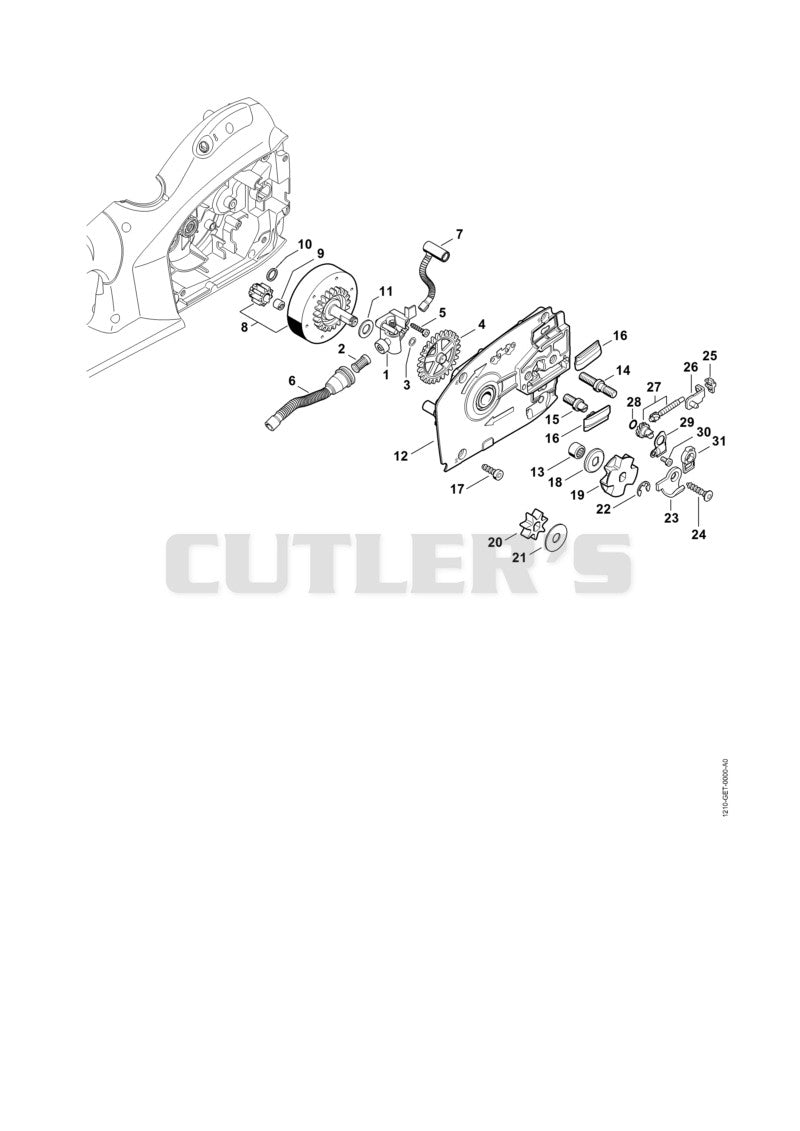 Oil pump, Chain sprocket