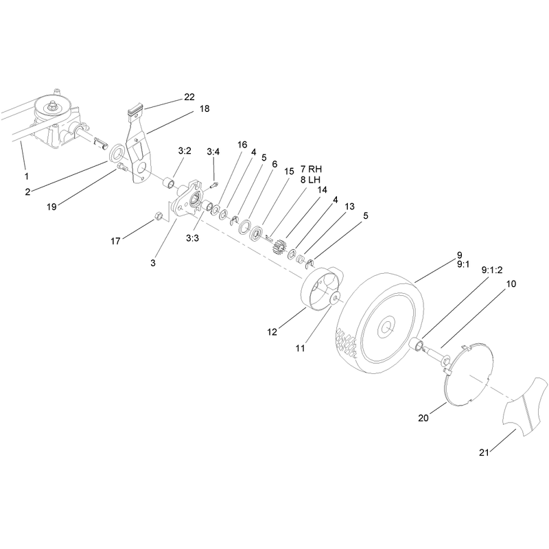 Gearcase and Wheel Assembly