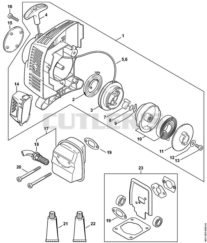 Rewind starter ErgoStart/Easy2Start