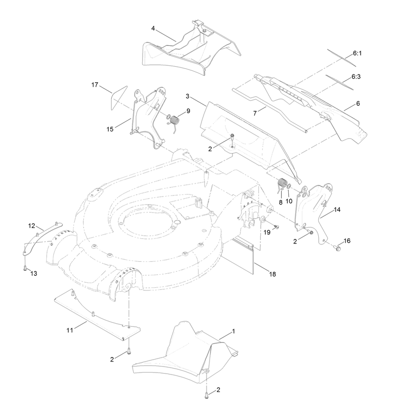 Rear Door and Mulch Plug Assembly