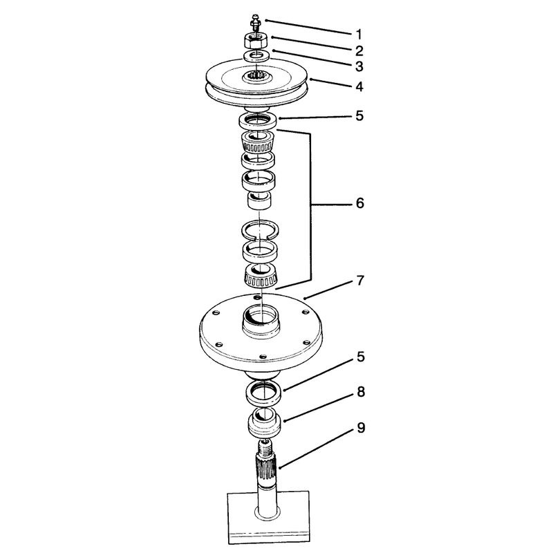 Drive Spindle Assembly No 27-0871