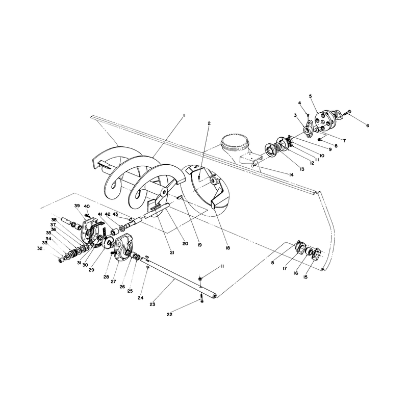 Auger and Gear Box Assembly