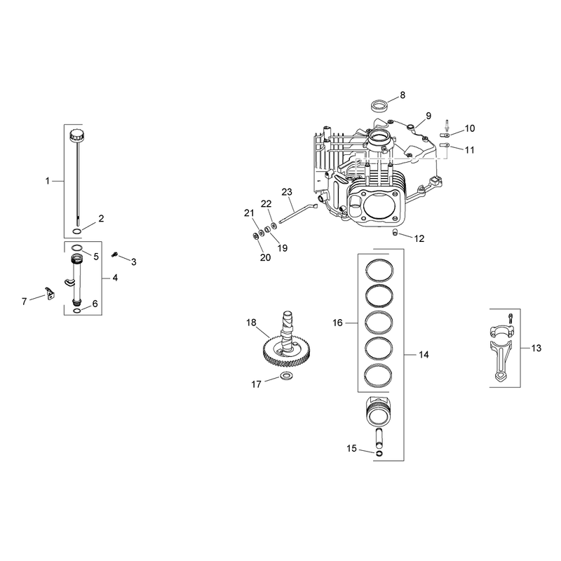 Crankcase Assembly Kohler SV720-0032