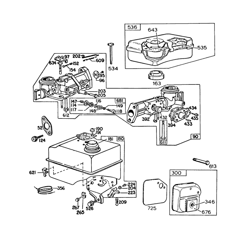 Engine Briggs & Stratton Model 130292-1671-02 (continued)
