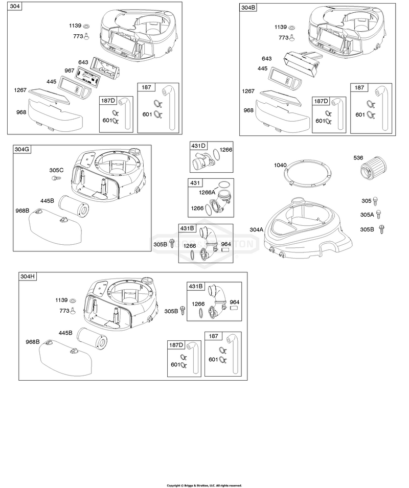 Air Cleaner, Blower Housing