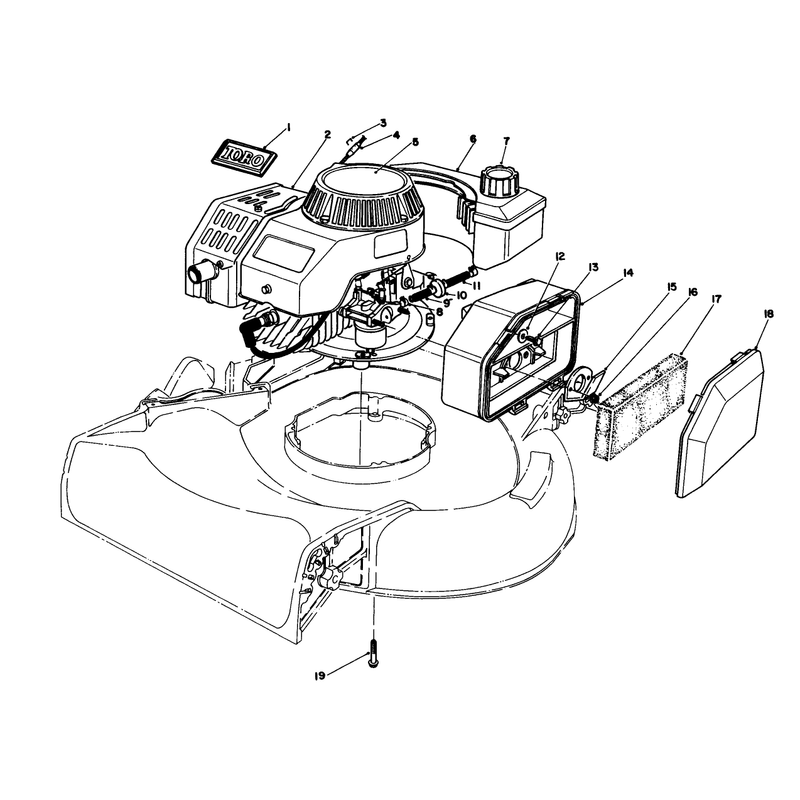 Engine Assembly Model No 47pg6 Used on Units with Serial No 7002105 and Up