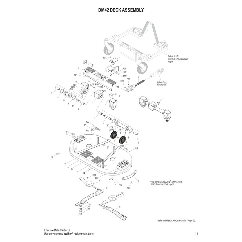 DM42 DECK ASSEMBLY
