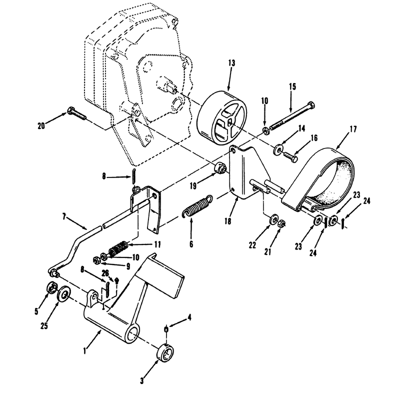 Clutch Brake and Speed Control Linkage