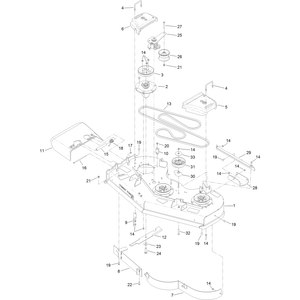 52 Inch Deck Assembly