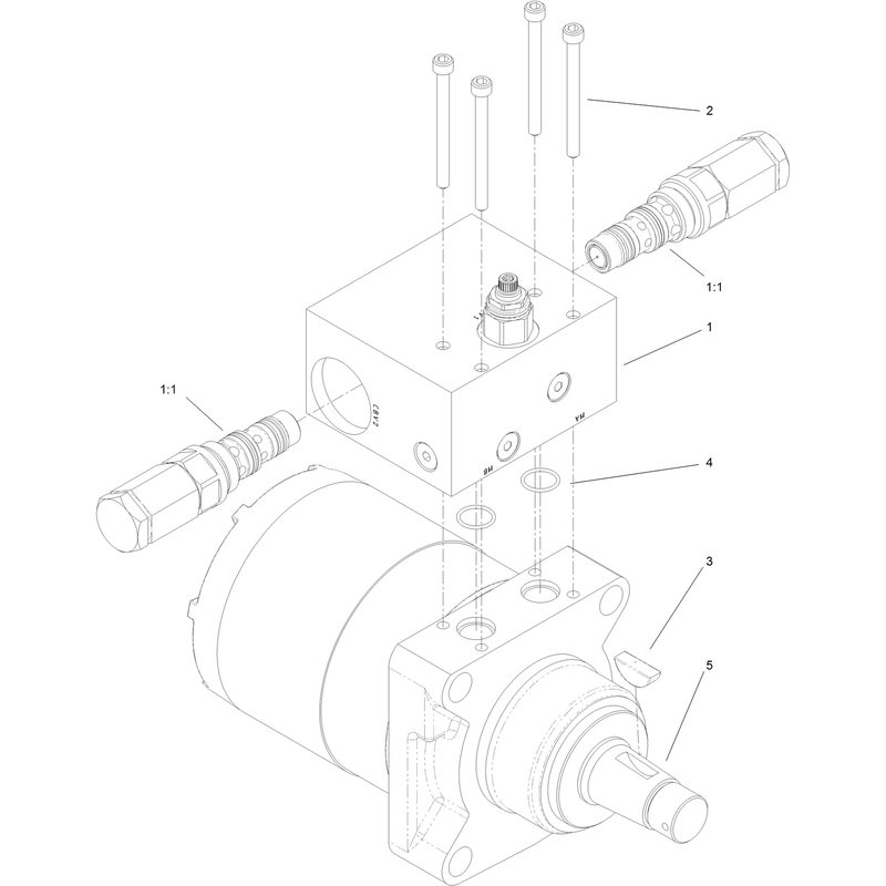 Hydraulic Motor Assembly No 121-1957