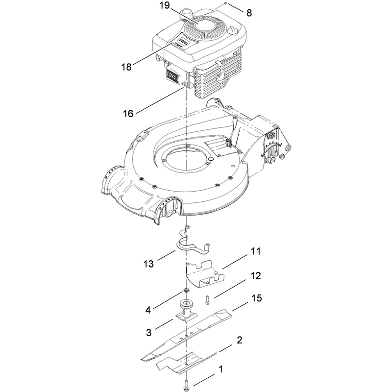 Engine and Blade Assembly