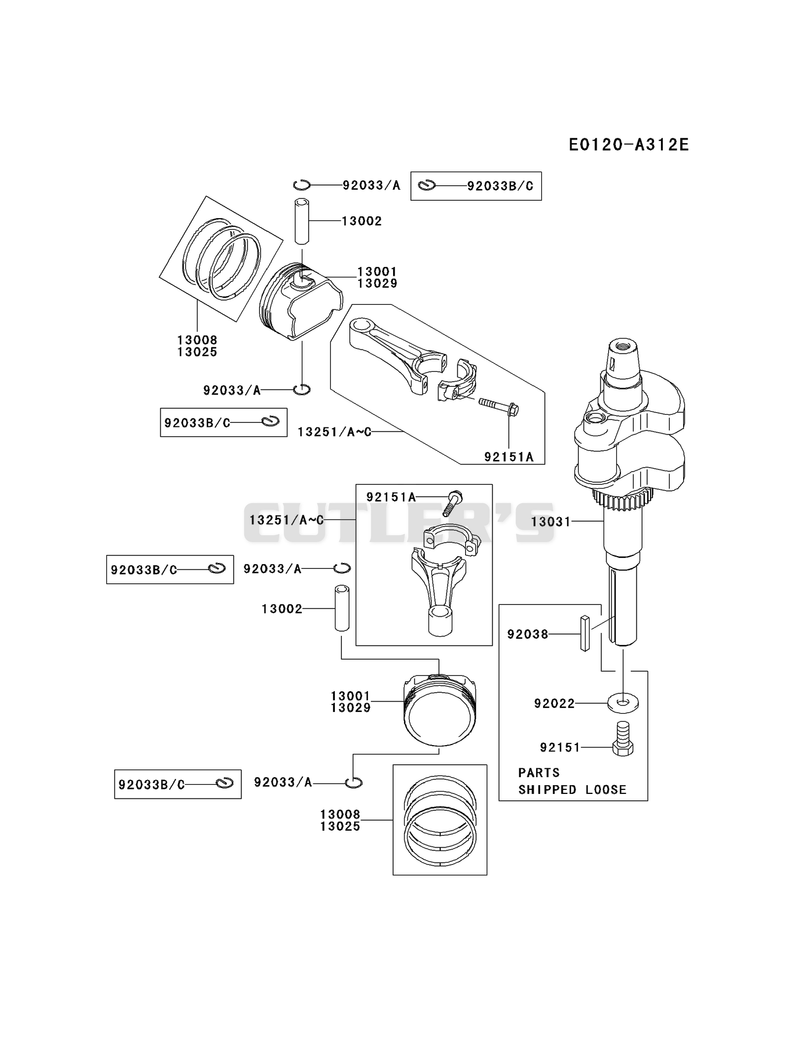 PISTON/CRANKSHAFT