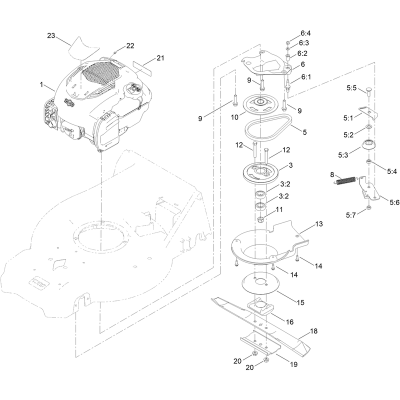 Engine and Blade Assembly