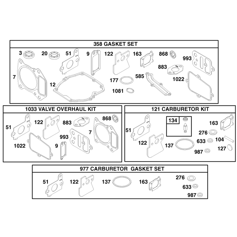 Engine Briggs and Stratton Model 122602-0150-E1