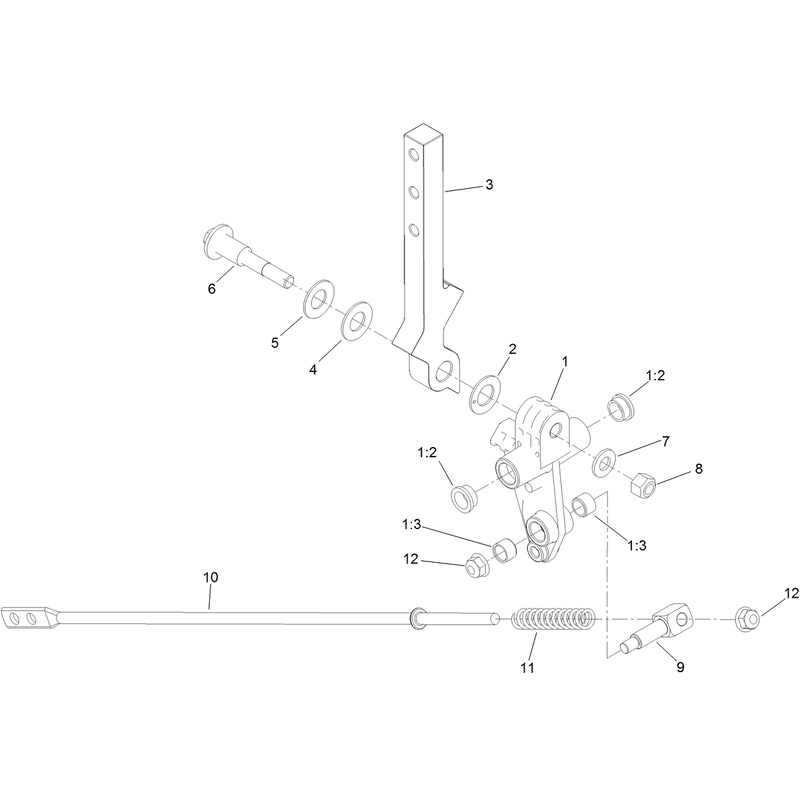 Left and Right Control Arm Assembly