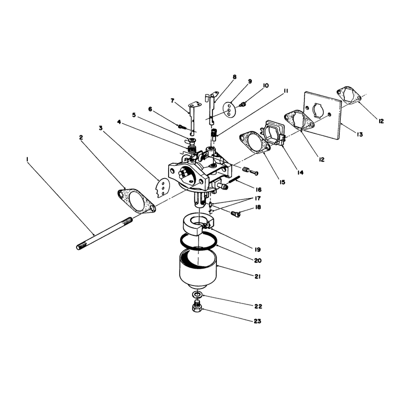 Carburetor Assembly Model No 47pg6