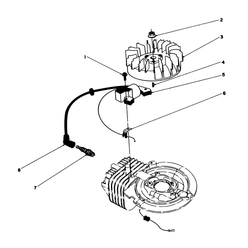 Flywheel and Magneto Assembly