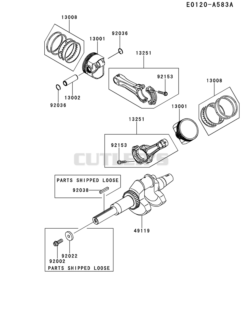 PISTON/CRANKSHAFT