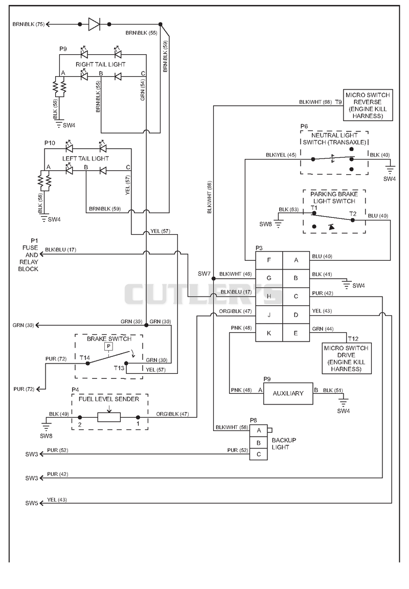 Wiring Diagram - Main 601 cont.